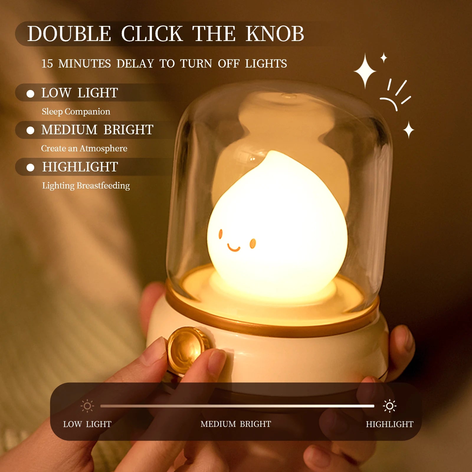 Mini Desktop LED Cute Night Lamp Cartoon